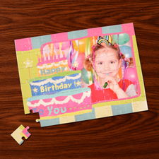 Personalizado  Pastel de cumpleaños  30.48 cm x 41.91 cm Rompecabezas 
