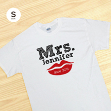Camiseta personalizada de la futura Sra., blanco Adulto pequeño
