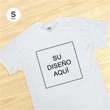 Camiseta grande y blanca personlizada con imágenes cuadrados para hombres y camiseta pequeña