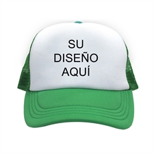 Gorra con impresión personalizada, verde
