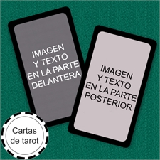  Naipes tamaño tarot personalizados (Cartas en blanco) marco negro