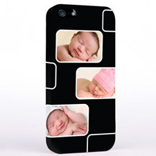 Personalized Black 3 Collage iPhone 5 Case