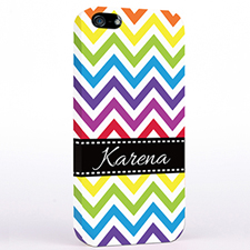 Personalized Colorful Chevron iPhone Case