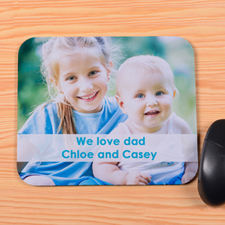 Personalized Photo And Message Mouse Pad
