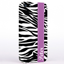 Personalized Zebra Print iPhone Case