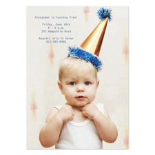 Tarjeta personalizada con fotografía de cumpleaños