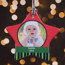 Personalized Special Sentiment Star Shaped Ornament