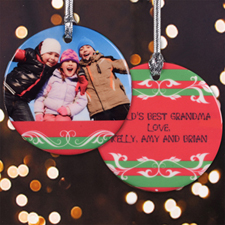 All Things Merry Personalized Photo Porcelain Ornament