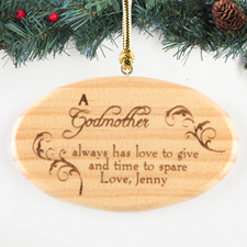 Blessing Of Love Personalized Wood Ornament