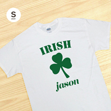  Camiseta personalizada irlandesa, blanca