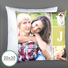 Monogrammed Personalized Photo Pillow 40.64 cm  Cushion (No Insert) 
