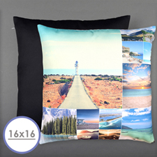 Doce Collage Photo Personalized Pillow Cushion Cover 40.64 cm x 40.64 cm (No hay inserto) 