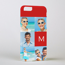 Red Five Collage Initial Personalized Photo iPhone 6 Case