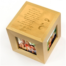 Amistad Foto-cubo de madera grabado personalizado