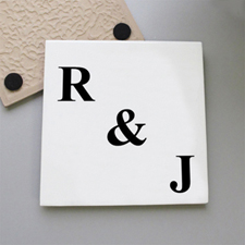 You And Me Personalized Tile Coaster