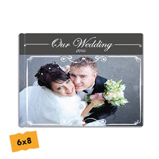 Crea tu foto-libro de boda de tapa dura 15.24 cm x 20.32 cm