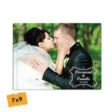 Crea tu foto-libro de boda de tapa dura 17.78 cm 22.86 cm