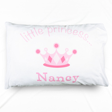Funda de almohada con nombre personalizado Little Princess