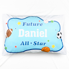 Funda de almohada con nombre personalizado Future All Star