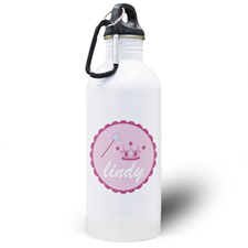 Botella de agua personalizada para niños con Pequeña Princesa 