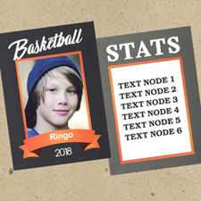 Juego de 12 tarjetas de intercambio de fotos de baloncesto personalizados