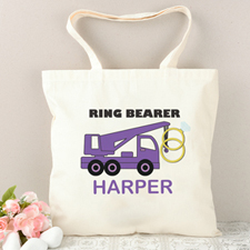 Portador de anillos Púrpura camión personalizado Bolsa de mano
