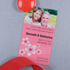 Crea e imprime la foto personalizada de florecimineto rosado 5.08 cm x 8.89 cm Tamaño de tarjeta