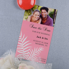 Crea e imprime un imán de fotos personalizado de helechos rosados de 5,08 cm x 8,89 cm. Tamaño de tarjeta