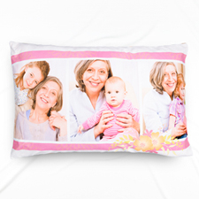 Funda de almohada personalizada para el Collage de fotos florales