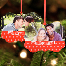 Our First Christmas Personalized Metal Ornament