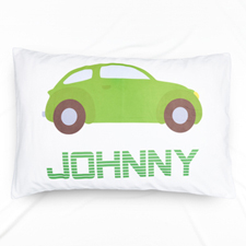 Funda de almohada para el nombre personalizado de un coche verde