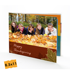 Crea tu foto-libro de tapa dura de Acción de Gracias, pequeño 21.59 cm x 27.94 cm.