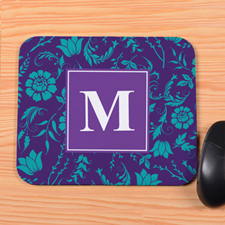 Purple Blooms Personalized Mousepad