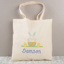 Bolsas personalizadas con Huevos del conejo de pascua para niños