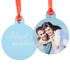 Personalized Wedding Photo Mini Ornament Holiday Set Of 6 (Custom Front And Back)