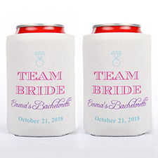 Equipo de novia personalizada enfriador de latas para las damas de honor
