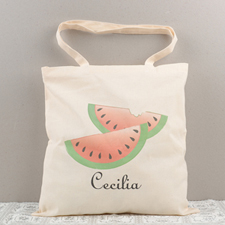 Bolsa de algodón personalizada de melón 