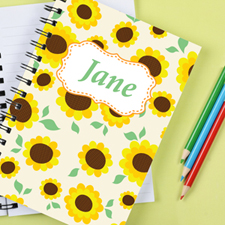 Sunflower Personalized Notebook