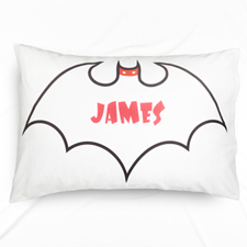 Funda de almohada con nombre personalizado de Batman