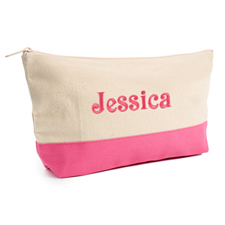 Bolso cosmético bordado en rosaTrim