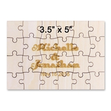 8.89 cm x 12.70 cm  rompecabezas mini de madera (24 piezass)