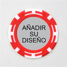 Personalized Two Tone Red Casino Poker Chip