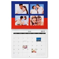 Calendario de pared con impresión personalizada en tonos modernos, pequeño  21.59 cm x 27.94 cm