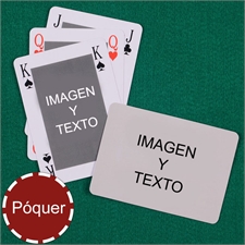 Naipes personalizados tipo póker clásico personalizados de los 2 lados con paisaje 