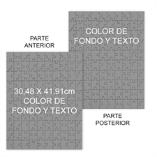 Personalizado de los 2 lados color de fondo y texto  retrato  30.48 cm x 41.91 cm , 285 Or 54 piezas  rompecabezas 
