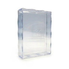 Caja de plástico transparente de 6,35cm x 8,89cm, para mazo de 54 naipes de Póker