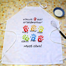 Grandma Hands Down Personalized Adult Apron
