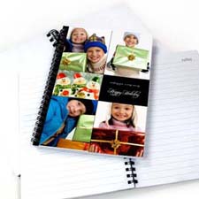 Create Your Own Black Five Collage Two Title Notebook
