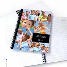 Create Your Own Black Five Collage Two Title Notebook