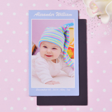 Foto personalizada de Baby Blue 5.08 cm x 8.89 cm Tamaño de tarjeta Imán